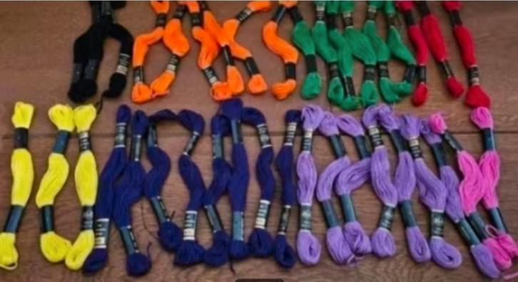 Borduurgaren- 38 stuks - Nieuw- Verzend Ook!, Hobby en Vrije tijd, Borduren en Borduurmachines, Nieuw, Borduurgaren of Zijde, Handborduren