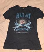 Shirt zwart met print rebellion, Kleding | Dames, T-shirts, Zwart, Zo goed als nieuw, Korte mouw, Ophalen
