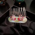 Cloisonne haarschuifje., Verzamelen, Speldjes, Pins en Buttons, Ophalen of Verzenden, Zo goed als nieuw