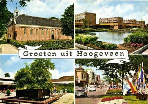 Groeten uit Hoogeveen - 4 afb - 1979 gelopen, Verzamelen, Ansichtkaarten | Nederland, Gelopen, Overijssel, 1960 tot 1980, Ophalen of Verzenden