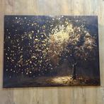 Canvas 100x75 cm - Gouden boom, Nieuw, Ophalen of Verzenden, Print, Info@demuurdecoratie.nl