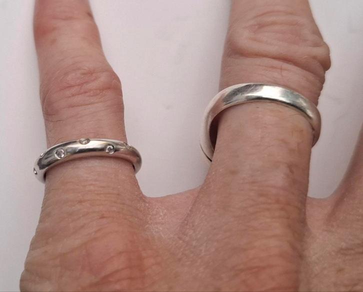 Christ Witgouden Ring met Diamanten, Sieraden, Tassen en Uiterlijk, Ringen, Zo goed als nieuw, Dame, 17 tot 18, Wit, Goud, Met edelsteen
