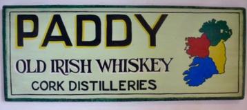 Handgeschilderd Irish pub bord / Iers Paddy Whiskey /mancave beschikbaar voor biedingen