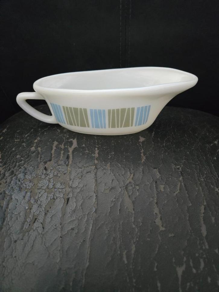 vintage JAJ Pyrex Matchmaker juskom matchstick, melkglas, Huis en Inrichting, Keuken | Servies, Zo goed als nieuw, Kom(men), Overige stijlen