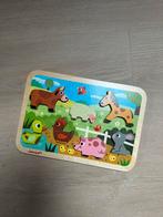 Janod chunky houten puzzel boerderij, Gebruikt, Ophalen of Verzenden, Van hout, Minder dan 10 stukjes