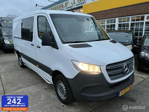 Mercedes Sprinter 316 CDI Dubbel Cabine Automaat Leer Navi, Auto's, Bestelauto's, Te koop, Airconditioning, Centrale vergrendeling
