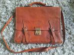 Burkelys leather house vintage leren tas, Ophalen of Verzenden, Zo goed als nieuw, Bruin, Handtas