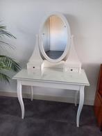 Prachtige kaptafel wit, Huis en Inrichting, Tafels | Kaptafels, Ophalen, Gebruikt, 50 tot 100 cm, 150 tot 200 cm