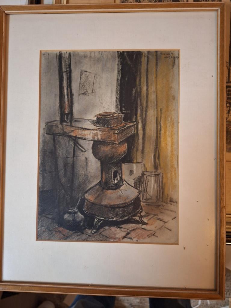 Pastel Tekening van Herman Moerkerk, Ophalen of Verzenden