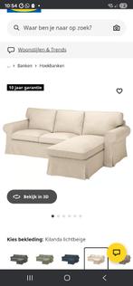 Ektorp hoes voor 3 zits + lounge, Ophalen, Hoekbank, Driepersoons, 75 tot 100 cm