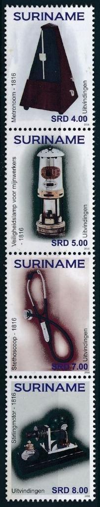 Suriname 2186/9 postfris Uitvindingen 2016 beschikbaar voor biedingen