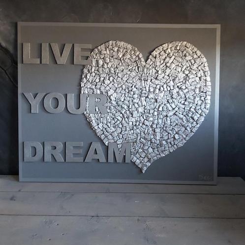 Handgemaakt 3D schilderij, Huis en Inrichting, Woonaccessoires | Schilderijen, Tekeningen en Foto's, Nieuw, Schilderij, Minder dan 50 cm