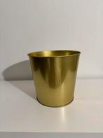 Moderne bloempot - metaal/kunststof, Tuin en Terras, Bloempotten, Ophalen, Gebruikt, Rond, Binnen