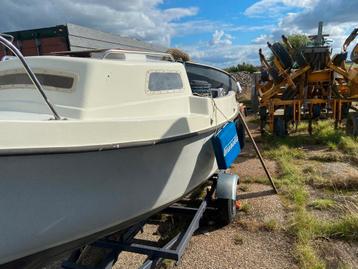 Visboot 5 componenten, trailers, bbm motor compleet  teab !! beschikbaar voor biedingen