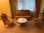 Antieke Salon Set: Bank, Stoelen & Tafel Lodewijk XVI stijl, Ophalen