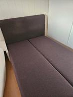 Boxspring 140x200, Ophalen, Bruin, 140 cm, Zo goed als nieuw