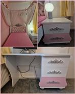 Complete meisjeskamer met hemelbed, bureau en nachtkastje, Huis en Inrichting, Ophalen, Gebruikt, 65 cm of meer, 70 cm of meer