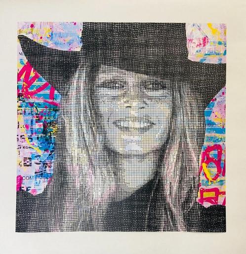 "Brigitte Bardot", uniek kunstwerk van AIIROH&COLLELL (1/1), Antiek en Kunst, Kunst | Litho's en Zeefdrukken, Ophalen of Verzenden