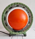 Vintage tafellamp jaren'70, Huis en Inrichting, Lampen | Tafellampen, Ophalen of Verzenden, Zo goed als nieuw, Glas, Minder dan 50 cm