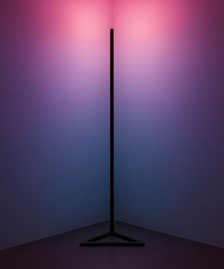 Moderne Hoek Lamp LED RGB+ Smart, Dim­baar & Muziek-sync, Huis en Inrichting, Lampen | Losse lampen, Nieuw, Led-lamp, Minder dan 30 watt