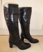 Lorenzo Masiero laarzen maat 38 hoog zwart leer hak 6 cm, Kleding | Dames, Schoenen, Hoge laarzen, Verzenden, Zwart, Lorenzo Masiero