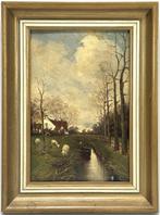 198. Olieverfschilderij, Charles Paul Gruppe, begin 20e eeuw, Antiek en Kunst, Kunst | Schilderijen | Klassiek, Ophalen of Verzenden