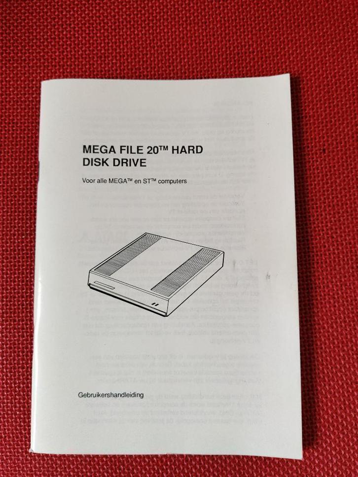 Atari Mega File 20 HDD Gebruikshandleiding, Computers en Software, Vintage Computers, Ophalen of Verzenden