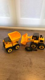 Dumptruck en shovel (monteerbaar), Kinderen en Baby's, Speelgoed | Speelgoedvoertuigen, Ophalen, Zo goed als nieuw