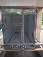 Aluminium broed/kweekkooi met voederplateau en lade, Dieren en Toebehoren, Vogels | Hokken en Kooien, Ophalen, Aluminium, Volière