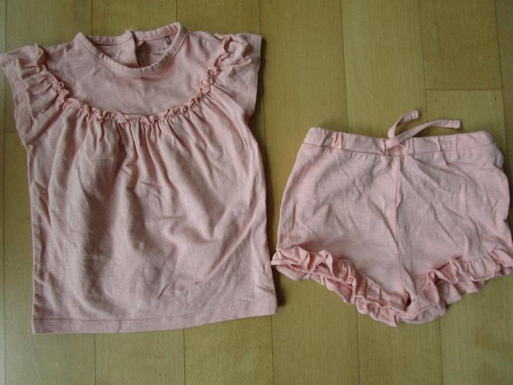 Prenatal maat 80 - roze tweedelig setje, Kinderen en Baby's, Babykleding | Maat 80, Zo goed als nieuw, Meisje, Setje, Ophalen of Verzenden