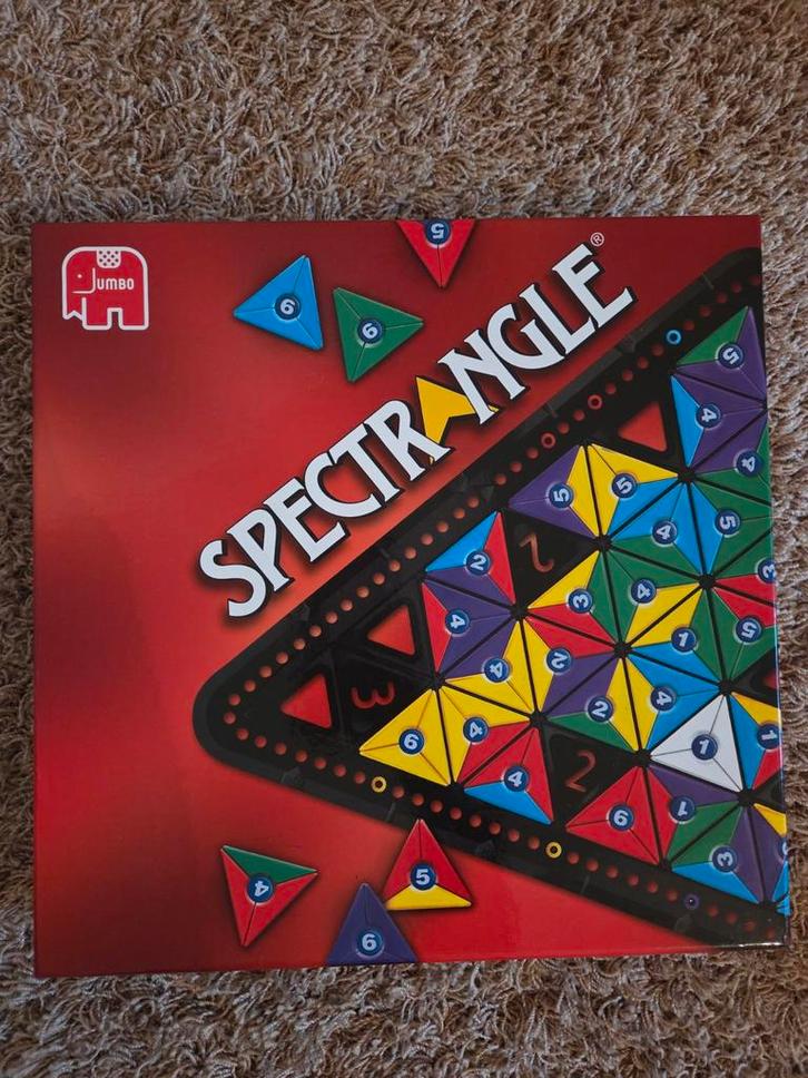 Spectrangle Puzzelspel van Jumbo, Hobby en Vrije tijd, Gezelschapsspellen | Bordspellen, Zo goed als nieuw, Een of twee spelers