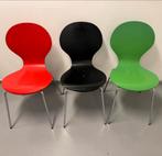 Rode Groene Zwarte Design Stoel - Mooie Blikvanger!, Ophalen, Gebruikt, Overige kleuren, Drie