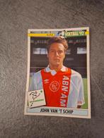 Panini sticker Voetbal 92. Speler John van 't Schip Ajax., Hobby en Vrije tijd, Verzenden, Zo goed als nieuw, Sticker