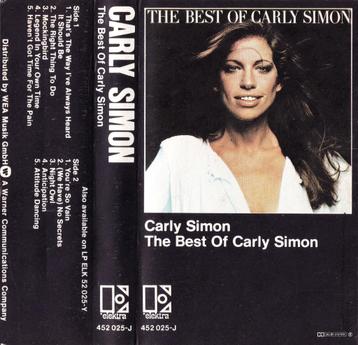 Cassettebandje Carly Simon – The Best Of Carly Simon