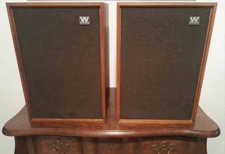 Mooie vintage MAGNAT denton 2 england, matching numbers, Audio, Tv en Foto, Luidsprekers, Zo goed als nieuw, Front, Rear of Stereo speakers