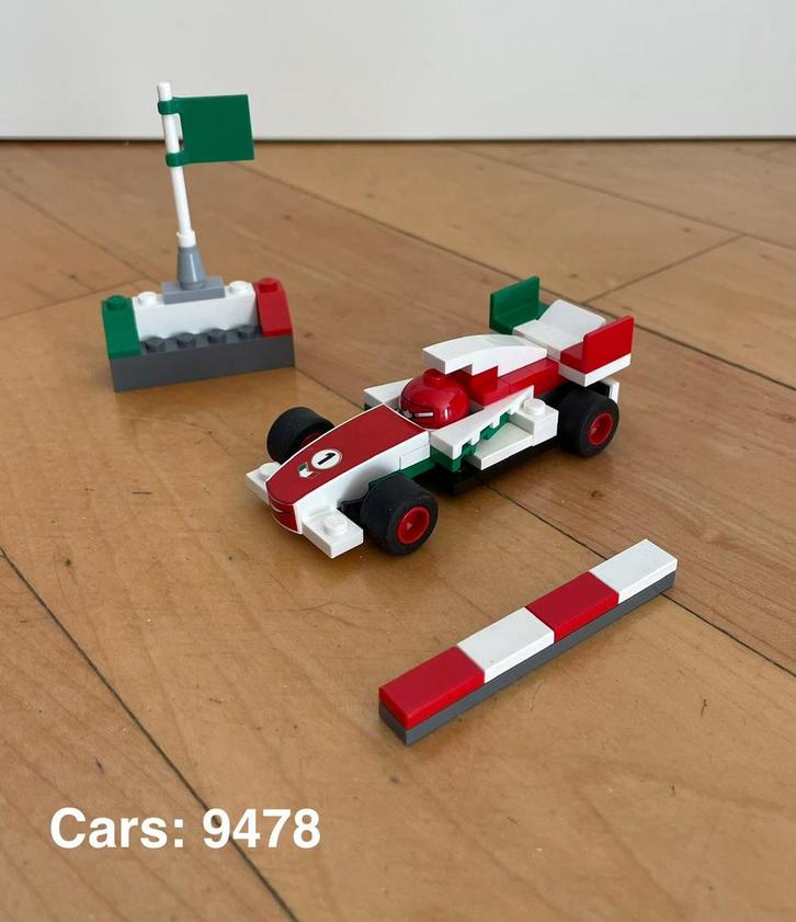 Lego cars 2 Francesco Bernoulli (2012) 9478, Kinderen en Baby's, Speelgoed | Duplo en Lego, Gebruikt, Lego, Complete set, Ophalen of Verzenden