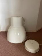 Grote industriële hanglamp ikea Hector typ T1029, 25 tot 50 cm, Wit, Rond, Ophalen of Verzenden