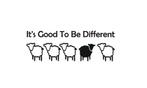 camper caravan auto sticker it s good to be different klein, The River House, Info@theriverhouse.nl, Nieuw, Ophalen of Verzenden