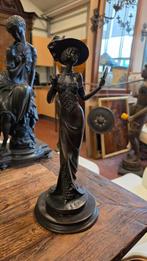 Gesigneerd antiek 19e eeuws bronzen beeld