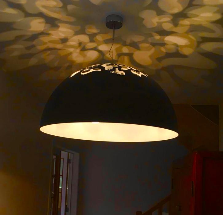 Italiaanse design lampen (1) Disegnoluce Magica, Huis en Inrichting, Lampen | Hanglampen, Gebruikt, 50 tot 75 cm, Metaal, Ophalen