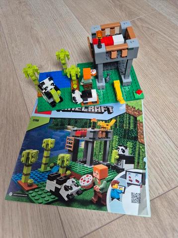 LEGO Minecraft Set 21158 – Het Panda Verblijf (compleet met  beschikbaar voor biedingen