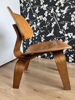 Retro Lounge Chair Wood / houten vintage design stoel, Huis en Inrichting, Stoelen, Ophalen, Gebruikt, Bruin, Mid-Century / Deens design