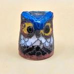 Cloisonne uil vingerhoedje, Verzenden, Zo goed als nieuw