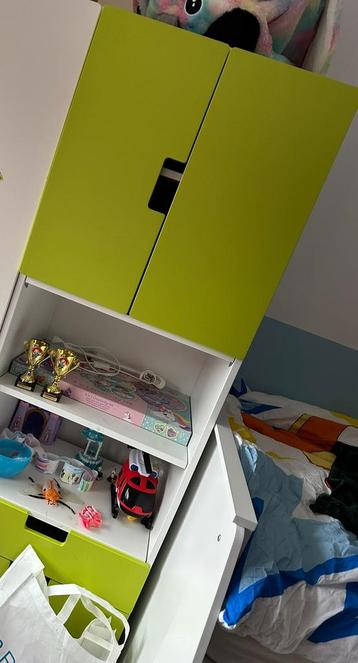 Ikea kledingkast speelgoedkast wit/groen kinderkamer beschikbaar voor biedingen
