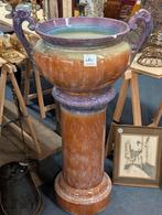 Grote antieke majolica zuil 115 hoog doorsnede 65. €265., Antiek en Kunst, Antiek | Keramiek en Aardewerk, Ophalen