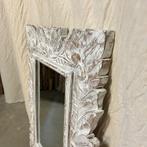 Barok spiegel - houten lijst - wit - 80 x 60 cm-TTM Wonen, Nieuw, Info@ttmwonen.nl, Minder dan 100 cm, Rechthoekig