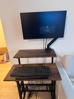 Verstelbare computertafel met Wielen - NIEUW, Huis en Inrichting, Bureaus, Ophalen, In hoogte verstelbaar, Nieuw, Stabureau