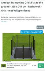 Akrobat Orbit flat to the ground trampoline 335 x 244, Ophalen, Zo goed als nieuw