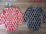 Nieuw! 2 Rompers TEN CATE Rood roze Grijs maat 62/68 74/80, Kinderen en Baby's, Tweelingen en Meerlingen, Nieuw, Ophalen of Verzenden