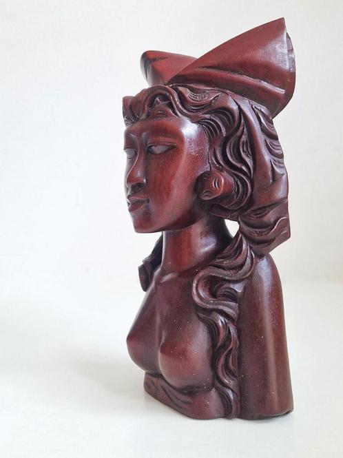 Balinese buste, Antiek en Kunst, Kunst | Beelden en Houtsnijwerken, Ophalen of Verzenden